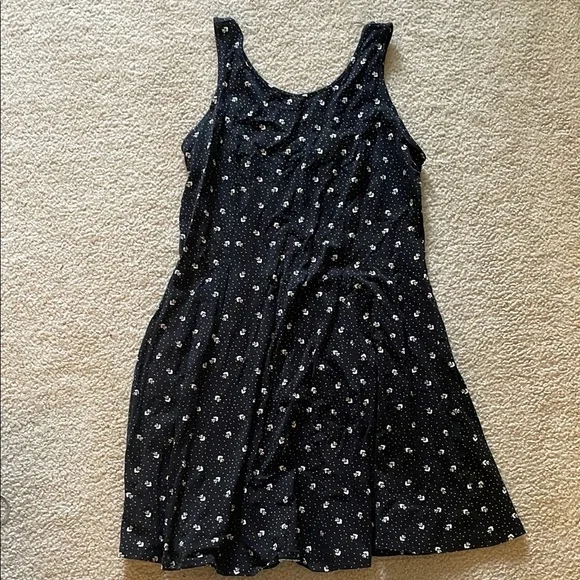 forever 21 black floral dress Ditsy Floral Midi Slip Dress